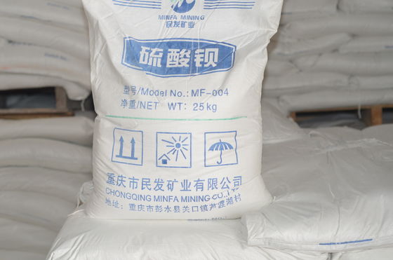 مواد معدنی سولفات پرکننده شیمیایی پودر سولفات باریوم برای صنعت شیمیایی Cas 7727 43 7